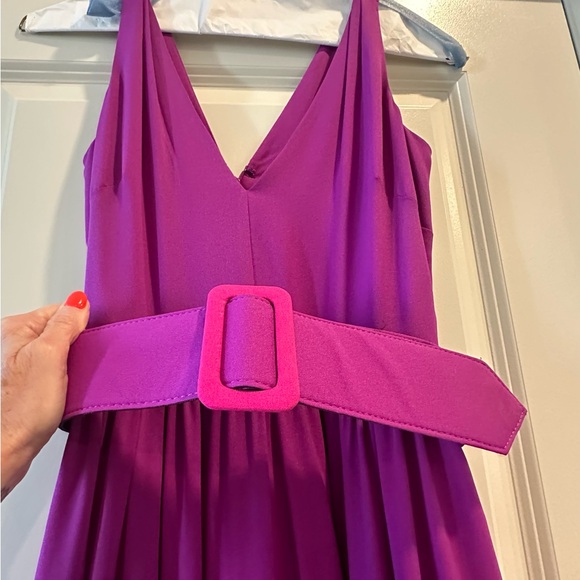 Badgley Mischka belted maxi dress, size 2 Prom dress - Picture 2 of 5